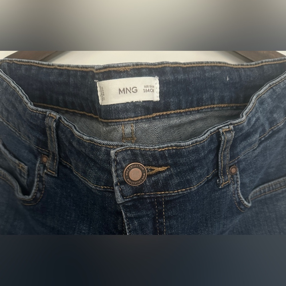 Mango: Kids Boys Dark Blue Jeans - Picture 3 of 4